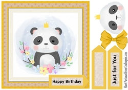 Cute panda card