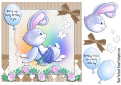 Bunny card - birthday boy
