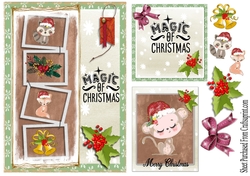 Christmas card - cute animals