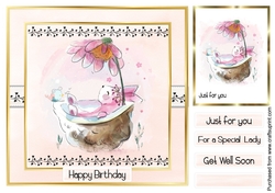 Birthday card - cute mouse