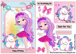Unicorn girl - light skin tone