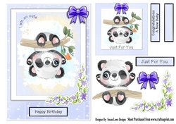 So Cute panda card