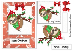 Christmas sloth no 4