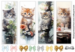 Cat bookmarks -1-cute kittens