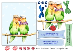 Love Birds Anniversary card