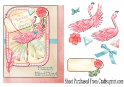 Happy birthday - be a flamingo in a flock of pidgeons