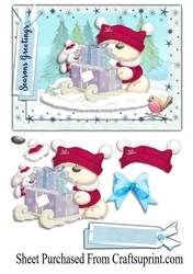 Cuddly bear - seasons greetings
