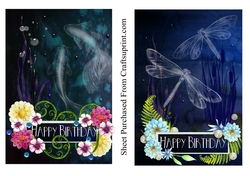 Card toppers x2