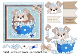 Cute dog (blue)