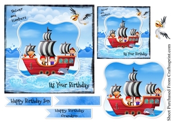 Shiver me timbers - Pirate card