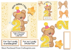 Birthday bear - age 2