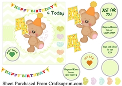 Birthday bear - age 4