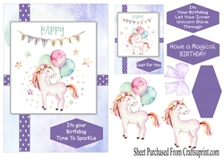 Happy birthday - let your inner unicorn shine