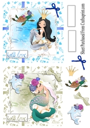Mermaid toppers - with love