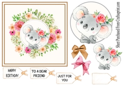 Happy birthday - cute Koala