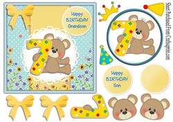 cute bear - happy 7th birthday