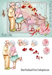 Anniversary card - if music be the food of love