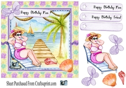 Happy birthday mum/mom - at the beach