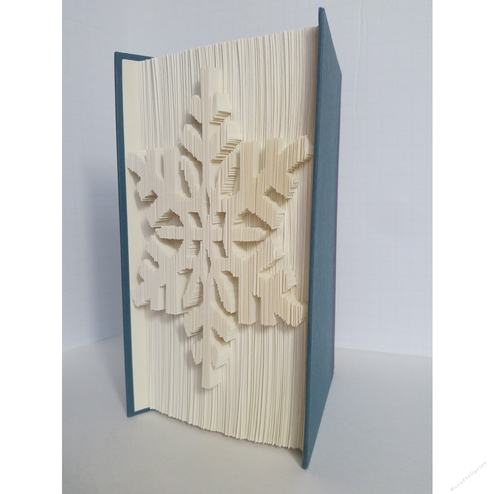 Boston Terrier Head Peaking Book Art, Book Fold Pattern - Cut and Fold Pattern for 21cm book with at least 399 pages