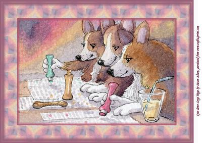A4 Eyes Down Corgi Bingo
