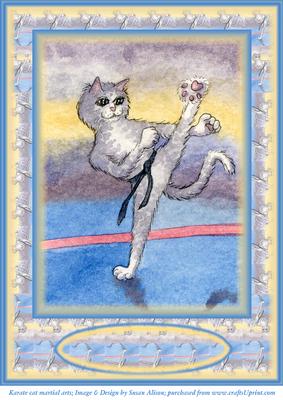 A4 Karate Cat Martial Art