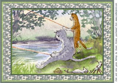 A4 Cats & Mice Gone Fishing
