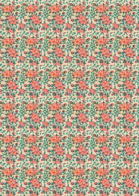 Apple Blossom - Peach Coloured - Backing Paper
