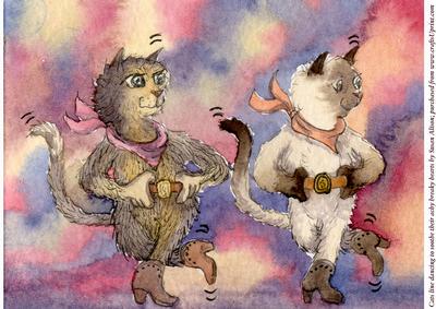 A4 Cats Line Dancing to Soothe Their Achy Breaky Hearts