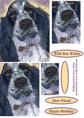 Wistful Spaniel Pyramid Topper