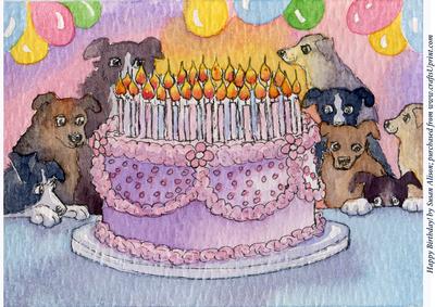 A4 Happy Birthday! Hope You Get Lots of Cake!