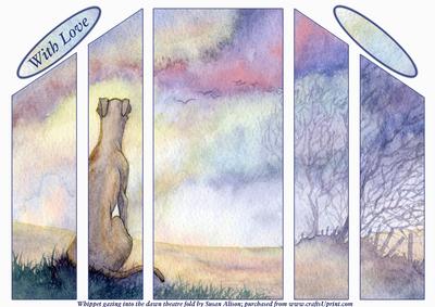 Dog Gazing Into the Dawn Theatre Fold