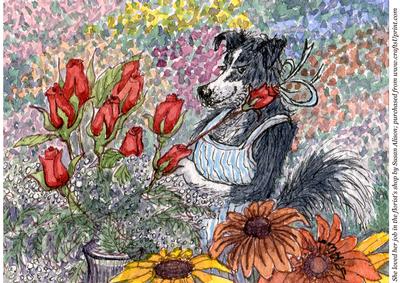 She Loved Her Job in the Florist's Shop!