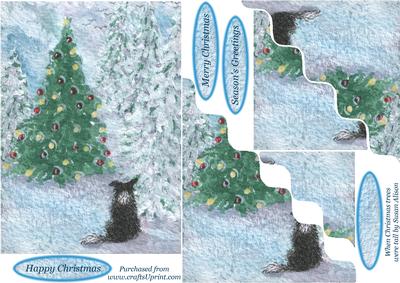 When Christmas Trees Were Tall -  Wavy Corner Stacker Topper