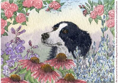 She Was Proud of Her Borders. Dog Gardener.