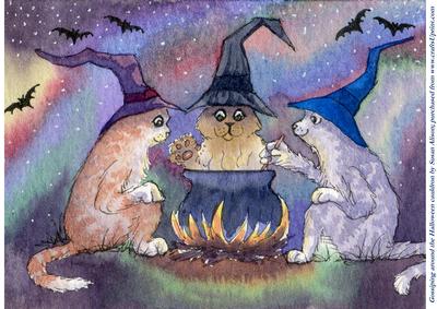 Gossiping Around the Halloween Cauldron