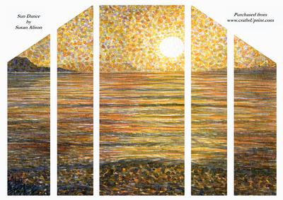 Sun Dance. Sunset on the Sea.