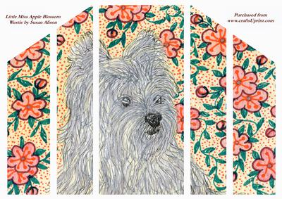 Little Miss Apple Blossom Westie Theatre Fold