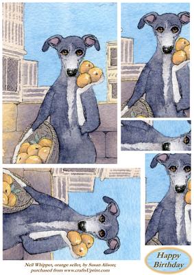Nell Whippet, Orange Seller Pyramid