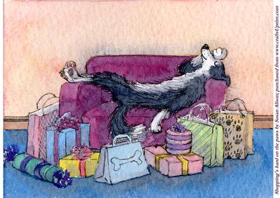 Shopping's Hard on the Paws