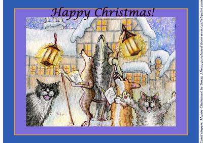 Carol Singers - Howls and Yowls - Happy Christmas!