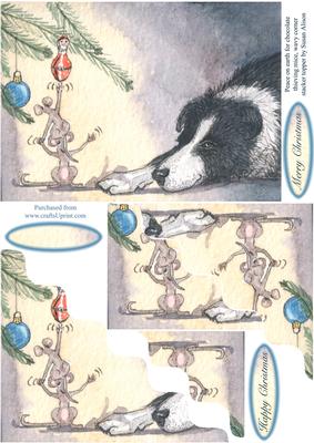 Peace on Earth for Chocolate-thieving Mice Wavy Stacker