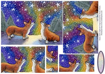 Starry, Starry Night - Corgi Dogs Pyramid
