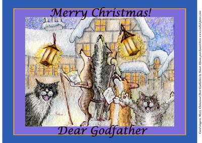 Carol Singers - Merry Christmas - Dear Godfather