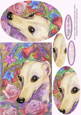 Shy Flower Whippet Oval Pyramid