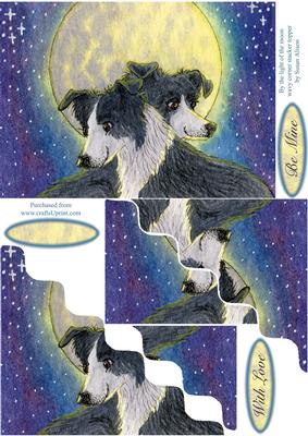 By the Light of the Moon Wavy Corner Stacker Topper
