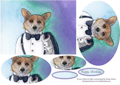 It Was a Black Tie Affair Oval Pyramid