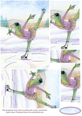 She Thought She'd Give This Ice Skating Lark a Whirl