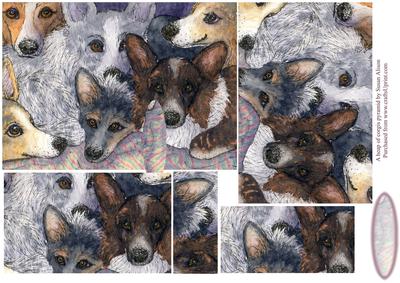 A Heap of Corgis Rectangle Pyramid