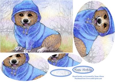 Hound Hoodie Oval Pyramid