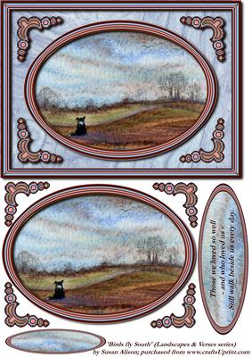 Birds Fly South - Landscapes & Verses Series